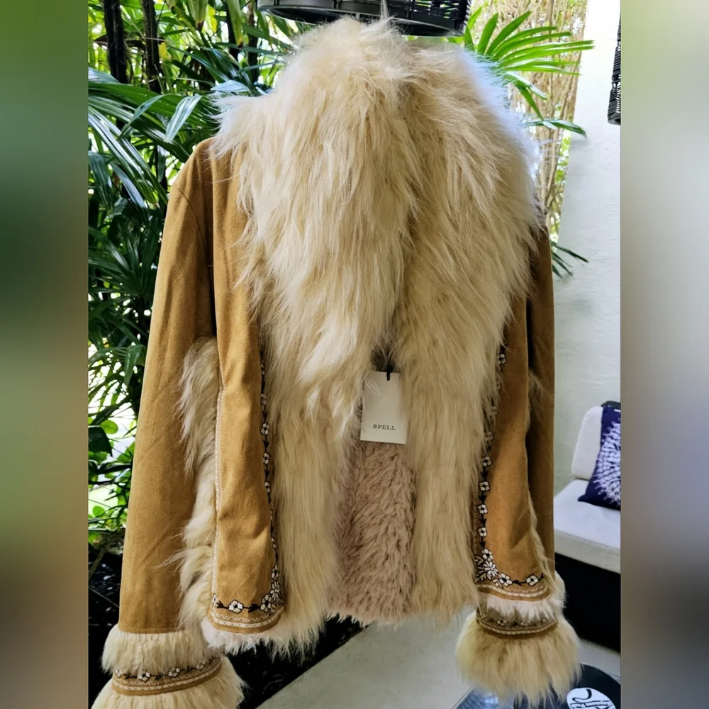 Spell and the Gypsy Joplin Cropped Jacket in Hazelnut (New with tags!) - Picture 16 of 16